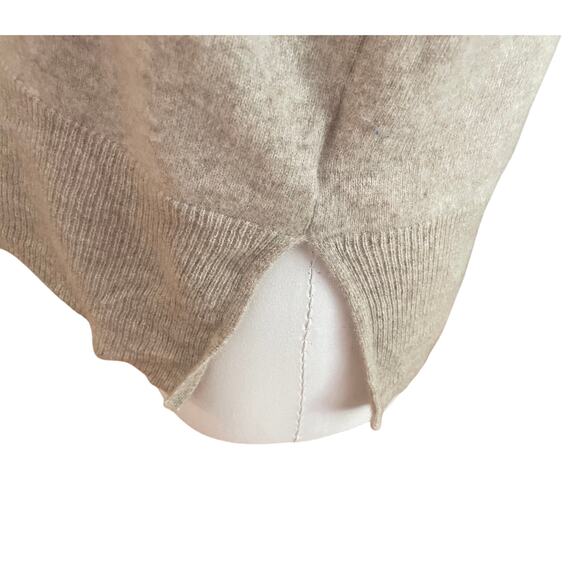 Charter Club 100% Cashmere Beige Long Tunic Turtleneck Sweater, Size S - Picture 5 of 12